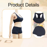 Maxbell 1/6 Scale Female Clothes Stylish Clothing Costume for Doll Lovers Collectors Dark Blue