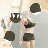 Maxbell 1/6 Scale Female Clothes Stylish Clothing Costume for Doll Lovers Collectors Green