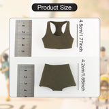 Maxbell 1/6 Scale Female Clothes Stylish Clothing Costume for Doll Lovers Collectors Green