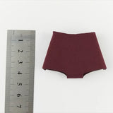 Maxbell 1/6 Scale doll Female Clothes Collection Dress up Clothing Stylish Casual Costume Dark Red