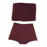 Maxbell 1/6 Scale doll Female Clothes Collection Dress up Clothing Stylish Casual Costume Dark Red
