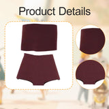 Maxbell 1/6 Scale doll Female Clothes Collection Dress up Clothing Stylish Casual Costume Dark Red