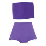 Maxbell 1/6 Scale Female Clothes Collection Dress up Clothing Stylish Casual Costume Light Purple