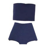 Maxbell 1/6 Scale Female Clothes Collection Dress up Clothing Stylish Casual Costume Dark Blue