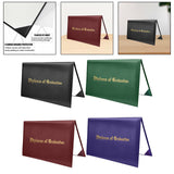 Maxbell Imprinted Diploma Cover Graduation Certificate Cover for Presentation Black