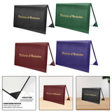 Maxbell Imprinted Diploma Cover Graduation Certificate Cover for Presentation Black