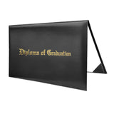 Maxbell Imprinted Diploma Cover Graduation Certificate Cover for Presentation Black