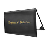 Maxbell Imprinted Diploma Cover Graduation Certificate Cover for Presentation Black
