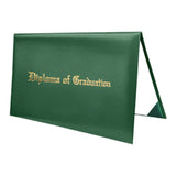 Maxbell Imprinted Diploma Cover Graduation Certificate Cover for Presentation Green