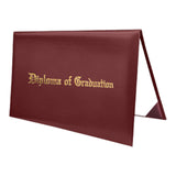 Maxbell Imprinted Diploma Cover Graduation Certificate Cover for Presentation Maroon