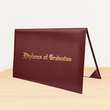 Maxbell Imprinted Diploma Cover Graduation Certificate Cover for Presentation Maroon