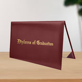Maxbell Imprinted Diploma Cover Graduation Certificate Cover for Presentation Maroon