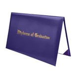 Maxbell Imprinted Diploma Cover Graduation Certificate Cover for Presentation Purple