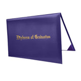 Maxbell Imprinted Diploma Cover Graduation Certificate Cover for Presentation Purple