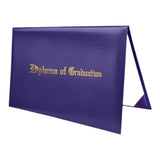 Maxbell Imprinted Diploma Cover Graduation Certificate Cover for Presentation Purple