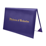 Maxbell Imprinted Diploma Cover Graduation Certificate Cover for Presentation Purple