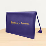 Maxbell Imprinted Diploma Cover Graduation Certificate Cover for Presentation Purple