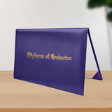 Maxbell Imprinted Diploma Cover Graduation Certificate Cover for Presentation Purple