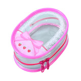 Maxbell Clear Figures Display Bag Fans Showing Off Holder PVC Portable Storage Pouch Without Buckle