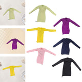 Maxbell 1/6 Scale Female Clothes Side Zipper with Sleeves Elastic Tight Fitted Dress Light Green