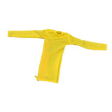 Maxbell 1/6 Scale Female Clothes Side Zipper with Sleeves Elastic Tight Fitted Dress Yellow