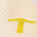 Maxbell 1/6 Scale Female Clothes Side Zipper with Sleeves Elastic Tight Fitted Dress Yellow