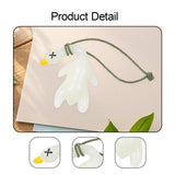 Maxbell 2x Color Changing Roast Duck Car Pendant Funny Cartoon Car Hanging Accessory 2.7x5.7cm