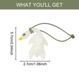 Maxbell 2x Color Changing Roast Duck Car Pendant Funny Cartoon Car Hanging Accessory 2.7x5.7cm