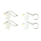 Maxbell 2x Color Changing Roast Duck Car Pendant Funny Cartoon Car Hanging Accessory 2.7x5.7cm