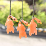 Maxbell 2x Color Changing Roast Duck Car Pendant Funny Cartoon Car Hanging Accessory 2.7x5.7cm