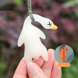 Maxbell 2x Color Changing Roast Duck Car Pendant Funny Cartoon Car Hanging Accessory 2.7x5.7cm