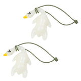 Maxbell 2x Color Changing Roast Duck Car Pendant Funny Cartoon Car Hanging Accessory 2.7x5.7cm