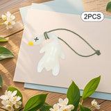 Maxbell 2x Color Changing Roast Duck Car Pendant Funny Cartoon Car Hanging Accessory 2.7x5.7cm