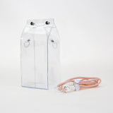 Maxbell Doll Display Bag Clear Pouch for Figures Collectibles Mini Figure Plush Doll