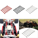 Maxbell 8Pcs RC Car Chassis Fixing Linkage Rod DIY RC Model Car Accessories for 1:12 Red