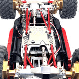 Maxbell 8Pcs RC Car Chassis Fixing Linkage Rod DIY RC Model Car Accessories for 1:12 Red