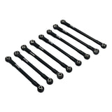 Maxbell 8Pcs RC Car Chassis Fixing Linkage Rod DIY RC Model Car Accessories for 1:12 Black