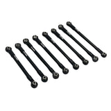 Maxbell 8Pcs RC Car Chassis Fixing Linkage Rod DIY RC Model Car Accessories for 1:12 Black