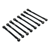 Maxbell 8Pcs RC Car Chassis Fixing Linkage Rod DIY RC Model Car Accessories for 1:12 Black