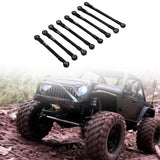 Maxbell 8Pcs RC Car Chassis Fixing Linkage Rod DIY RC Model Car Accessories for 1:12 Black