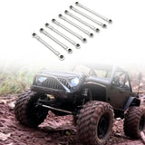 Maxbell 8Pcs RC Car Chassis Fixing Linkage Rod DIY RC Model Car Accessories for 1:12 Silver