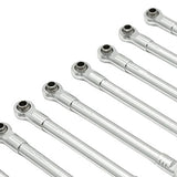 Maxbell 8Pcs RC Car Chassis Fixing Linkage Rod DIY RC Model Car Accessories for 1:12 Silver