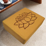 Maxbell Meditation Cushion Seating Japanese Tatami Mat for Indoor Meditation Outdoor yellow