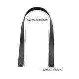 Maxbell 2Pcs Handbag Handle Strap Handmade Replacement for Woven Bag Clutches Wallet Black