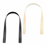 Maxbell 2Pcs Handbag Handle Strap Handmade Replacement for Woven Bag Clutches Wallet Black