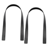 Maxbell 2Pcs Handbag Handle Strap Handmade Replacement for Woven Bag Clutches Wallet Black