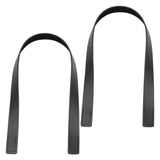 Maxbell 2Pcs Handbag Handle Strap Handmade Replacement for Woven Bag Clutches Wallet Black