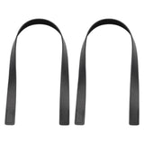 Maxbell 2Pcs Handbag Handle Strap Handmade Replacement for Woven Bag Clutches Wallet Black