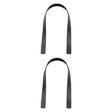 Maxbell 2Pcs Handbag Handle Strap Handmade Replacement for Woven Bag Clutches Wallet Black