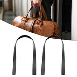 Maxbell 2Pcs Handbag Handle Strap Handmade Replacement for Woven Bag Clutches Wallet Black